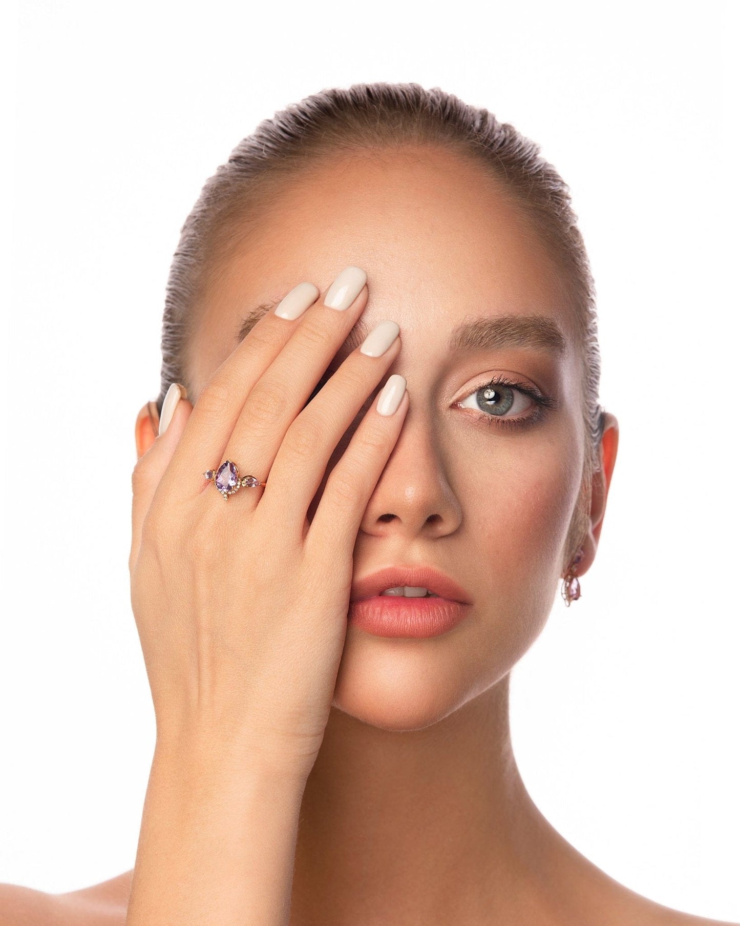 Classic Amethyst and Diamond Ring - LA'AL