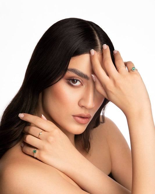 Setareh Diamond Ring , yellow gold - LA'AL