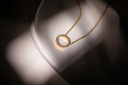 Noor Diamond Pendant, yellow gold - LA'AL